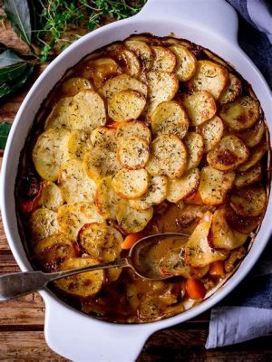   Le Lancashire Hotpot: Une symphonie crémeuse de saveurs rustiques et un feu de joie dans chaque bouchée !